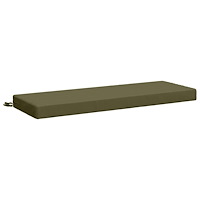 vidaXL Bänk kudde SOEST 100% Polyester Olivgrön 120 x 40 x 8 cm
