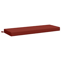 vidaXL Bänk kudde SOEST 100% Polyester Röd 120 x 40 x 8 cm