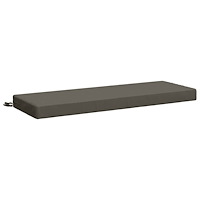 vidaXL Bänk kudde SOEST 100% Polyester Grå 120 x 40 x 8 cm