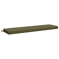 vidaXL Bänk kudde SOEST 100% Polyester Olivgrön 140 x 40 x 8 cm