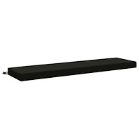 vidaXL Bänk kudde SOEST 100% Polyester Svart 140 x 40 x 8 cm
