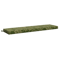 vidaXL Bänk kudde SOEST 100% Polyester Bladdesign 140 x 40 x 8 cm