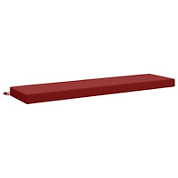 vidaXL Bänk kudde SOEST 100% Polyester Vinröd 140 x 40 x 8 cm