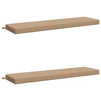 vidaXL 2-delade Bänk Kuddar SOEST 2 st 100% Polyester Sand