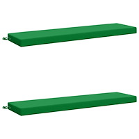 vidaXL 2-delade Bänk Kuddar SOEST 2 st 100% Polyester Grön
