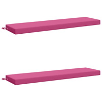vidaXL 2-delade Bänk Kuddar SOEST 2 st 100% Polyester Rosa
