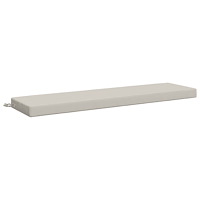 vidaXL Bänk kudde SOEST 100% Polyester Vit 160 x 40 x 8 cm