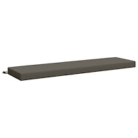 vidaXL Bänk kudde SOEST 100% Polyester Grå 160 x 40 x 8 cm