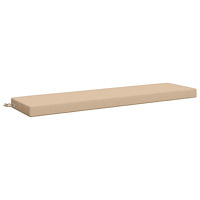 vidaXL Bänk kudde SOEST 100% Polyester Gräddvit 160 x 40 x 8 cm