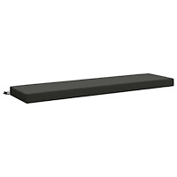 vidaXL Bänk kudde SOEST 100% Polyester Antracit 160 x 40 x 8 cm