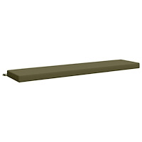 vidaXL Bänk kudde SOEST 100% Polyester Olivgrön 170 x 40 x 8 cm