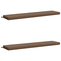vidaXL 2-delade Bänk Kuddar SOEST 2 st 100% Polyester Taupe