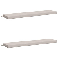 vidaXL 2-delade Bänk Kuddar SOEST 2 st 100% Polyester Vit
