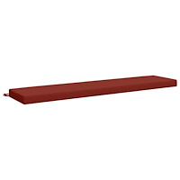 vidaXL Bänk kudde SOEST 100% Polyester Röd 170 x 40 x 8 cm
