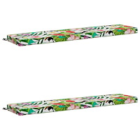 vidaXL 2-delade Bänk Kuddar SOEST 2 st 100% Polyester Flerfärgsdesign
