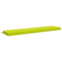 vidaXL Bänk kudde SOEST 100% Polyester Klart grön. 180 x 40 x 8 cm