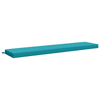 vidaXL Bänk kudde SOEST 100% Polyester Turkos 180 x 40 x 8 cm