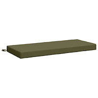 vidaXL Bänk kudde SOEST 100% Polyester Olivgrön 110 x 50 x 8 cm