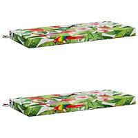 vidaXL 2-delade Bänk Kuddar SOEST 2 st 100% Polyester Flerfärgsdesign