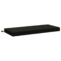 vidaXL Bänk kudde SOEST 100% Polyester Svart 120 x 50 x 8 cm