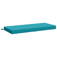 vidaXL Bänk kudde SOEST 100% Polyester Turkos 120 x 50 x 8 cm