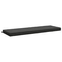vidaXL Bänk kudde SOEST 100% Polyester Antracit 140 x 50 x 8 cm