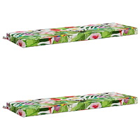 vidaXL 2-delade Bänk Kuddar SOEST 2 st 100% Polyester Flerfärgsdesign