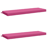 vidaXL 2-delade Bänk Kuddar SOEST 2 st 100% Polyester Rosa