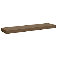 vidaXL 1-delad Bänk Kudde VUGHT 100% Polyester Taupe 100 x 30 x 5 cm