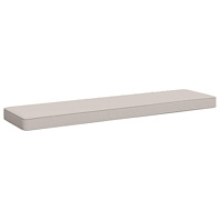 vidaXL 1-delad Bänk Kudde VUGHT 100% Polyester Vit 100 x 30 x 5 cm