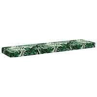 vidaXL 1-delad Bänk Kudde VUGHT 100% Polyester Bladmönster