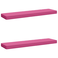 vidaXL 2-delade Bänk Kuddar VUGHT 2 st 100% Polyester Rosa