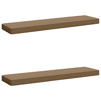 vidaXL 2-delade Bänk Kuddar VUGHT 2 st 100% Polyester Taupe