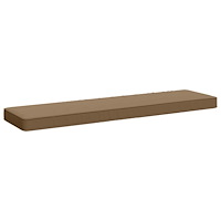 vidaXL 1-delad Bänk Kudde VUGHT 100% Polyester Taupe 120 x 30 x 5 cm