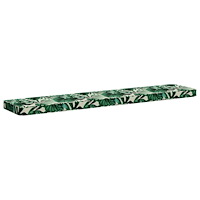 vidaXL 1-delad Bänk Kudde VUGHT 100% Polyester Bladmönster