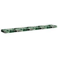 vidaXL 1-delad Bänk Kudde VUGHT 100% Polyester Bladmönster