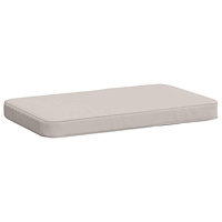 vidaXL 1-delad Bänk Kudde VUGHT 100% Polyester Vit 60 x 40 x 5 cm