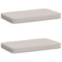 vidaXL 2-delade Bänk Kuddar VUGHT 2 st 100% Polyester Vit