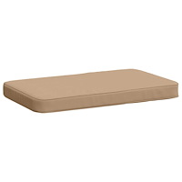 vidaXL 1-delad Bänk Kudde VUGHT 100% Polyester Sand 60 x 40 x 5 cm