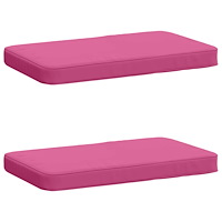 vidaXL 2-delade Bänk Kuddar VUGHT 2 st 100% Polyester Rosa