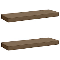 vidaXL 2-delade Bänk Kuddar VUGHT 2 st 100% Polyester Taupe