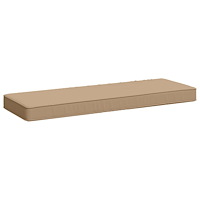 vidaXL 1-delad Bänk Kudde VUGHT 100% Polyester Sand 80 x 40 x 5 cm