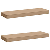 vidaXL 2-delade Bänk Kuddar VUGHT 2 st 100% Polyester Sand
