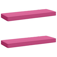 vidaXL 2-delade Bänk Kuddar VUGHT 2 st 100% Polyester Rosa