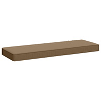 vidaXL 1-delad Bänk Kudde VUGHT 100% Polyester Taupe 80 x 40 x 5 cm