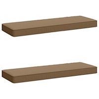 vidaXL 2-delade Bänk Kuddar VUGHT 2 st 100% Polyester Taupe