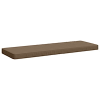 vidaXL 1-delad Bänk Kudde VUGHT 100% Polyester Taupe 100 x 40 x 5 cm