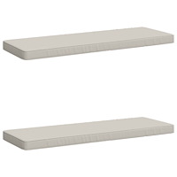 vidaXL 2-delade Bänk Kuddar VUGHT 2 st 100% Polyester Vit