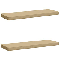 vidaXL 2-delade Bänk Kuddar VUGHT 2 st 100% Polyester Beige