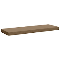 vidaXL 1-delad Bänk Kudde VUGHT 100% Polyester Taupe 100 x 40 x 5 cm